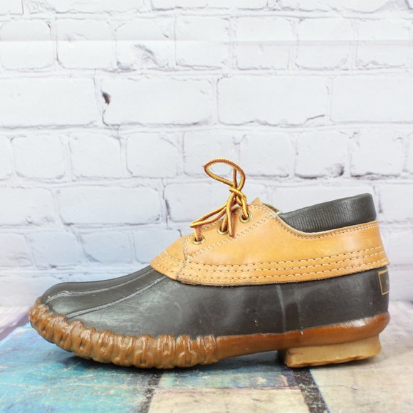 L.L. Bean Shoes - Vintage LL Bean Maine Hunting Shoe Leather Gumshoe Duck Boots Size 6 M